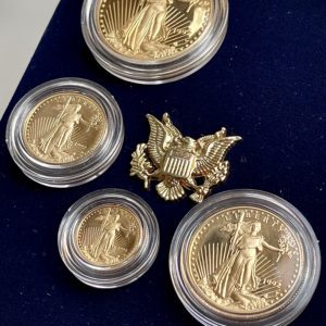 USA American eagle 1992 proof gold set