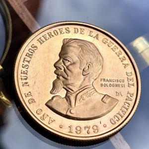 Перу 1979 100000 солей Франсиско Болоньези 1 унция золота