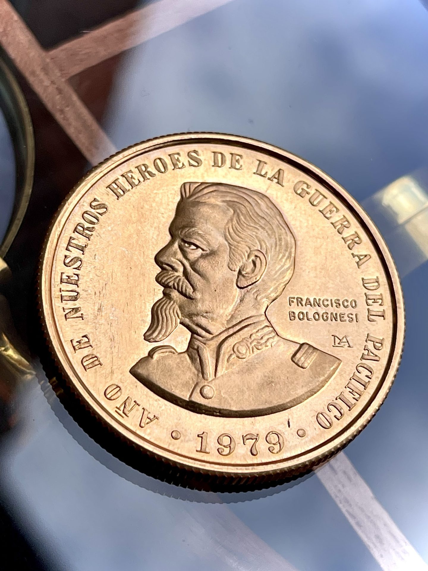 Perú 1979 100000 soles Francisco bolognesi 1oz oro