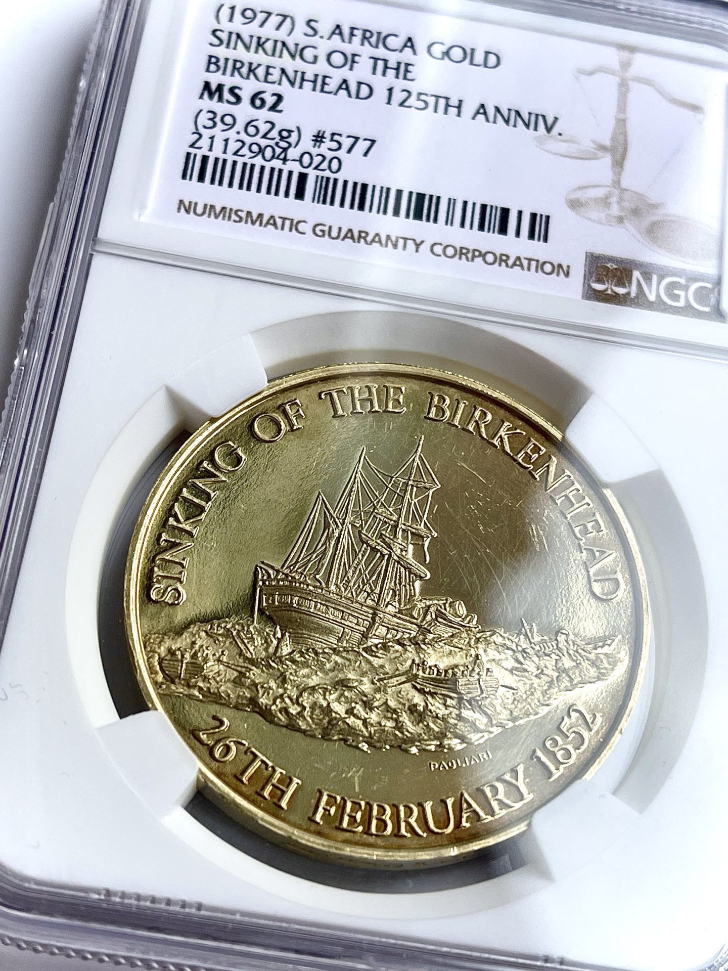 South Africa 1977 125 years sinking of the birkenhead NGC MS 62