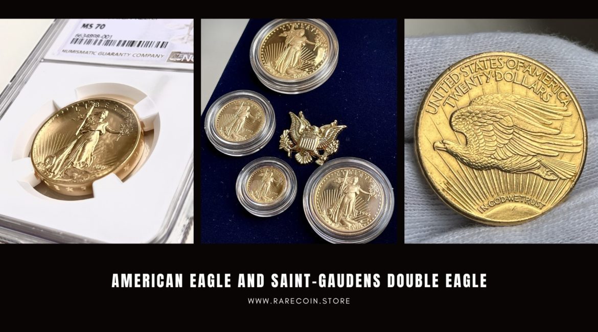 Aigle d’Amérique et Saint-Gaudens-Double Aigle