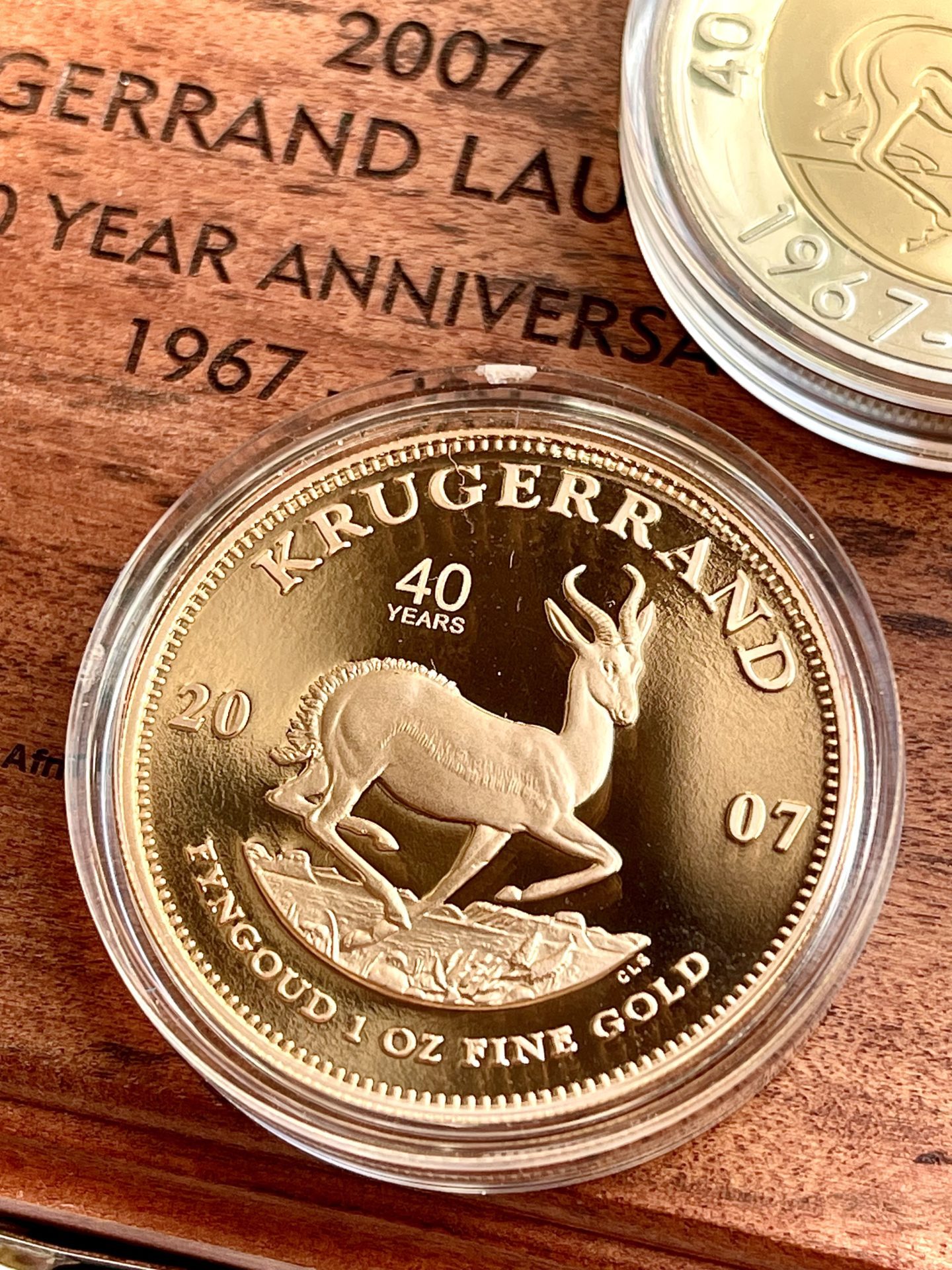 South Africa Krugerrand 2007 Mintmark 40 years anniversary