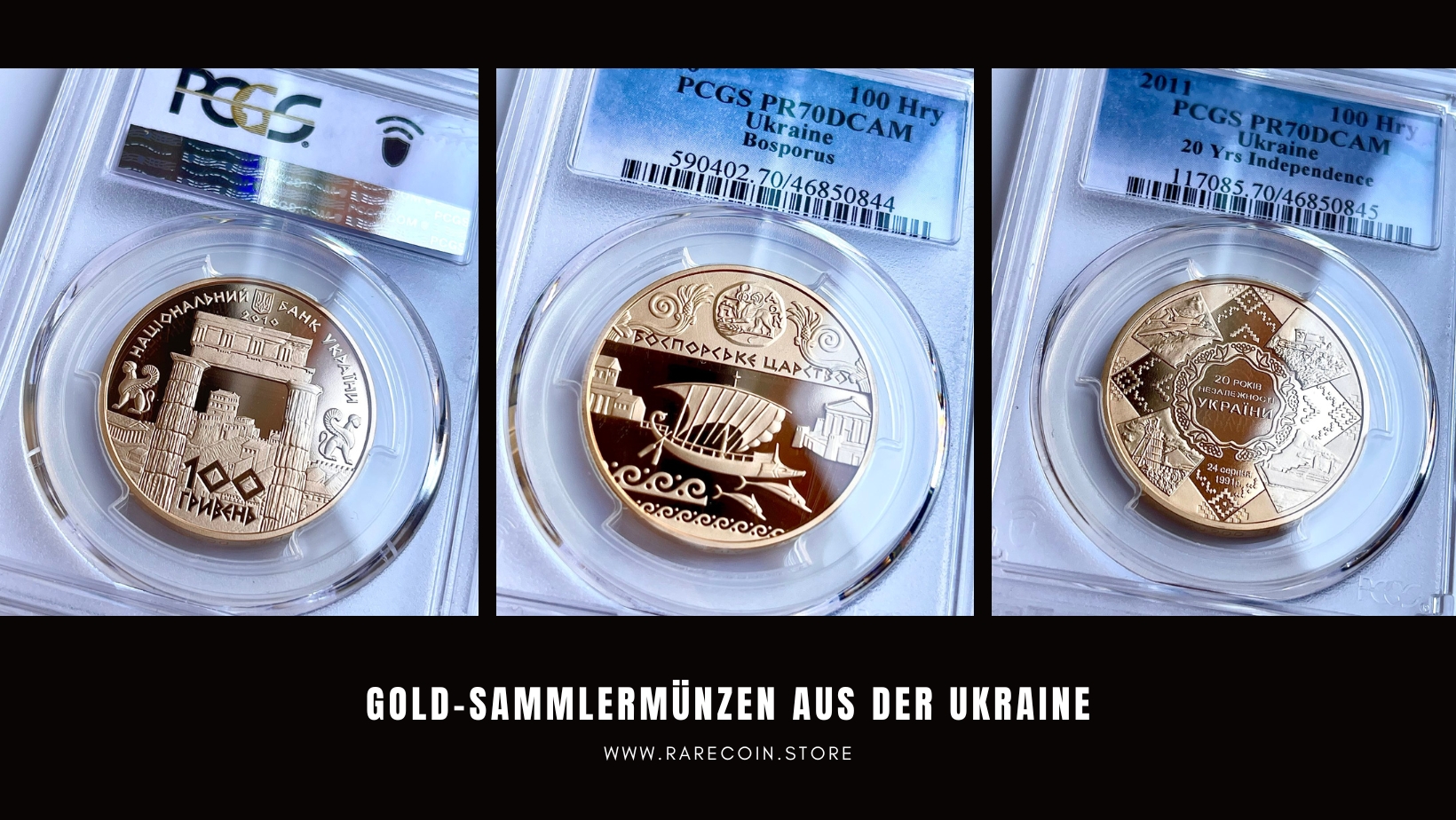 Gold collector coins from Ukraine - RareCoin