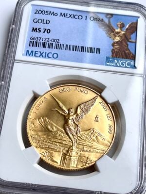 Mexico 2005 Libertad NGC MS70