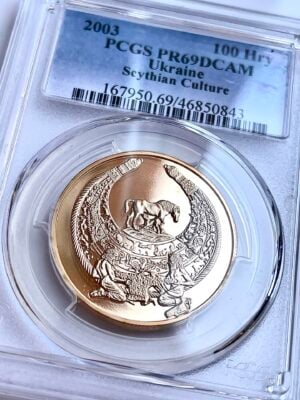 乌克兰 100 hry 2003 斯基泰文化 PCGS PR69 DCAM