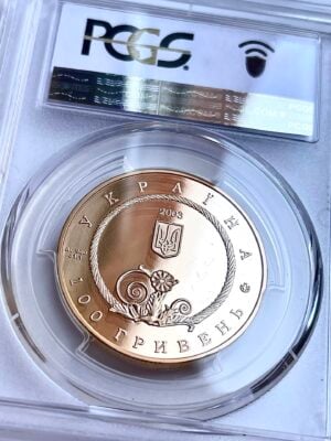 乌克兰-100-格里-2003-斯基泰文化-PCGS-PR69-dcam_2 乌克兰 100 hry 2003 斯基泰文化 PCGS PR69 DCAM