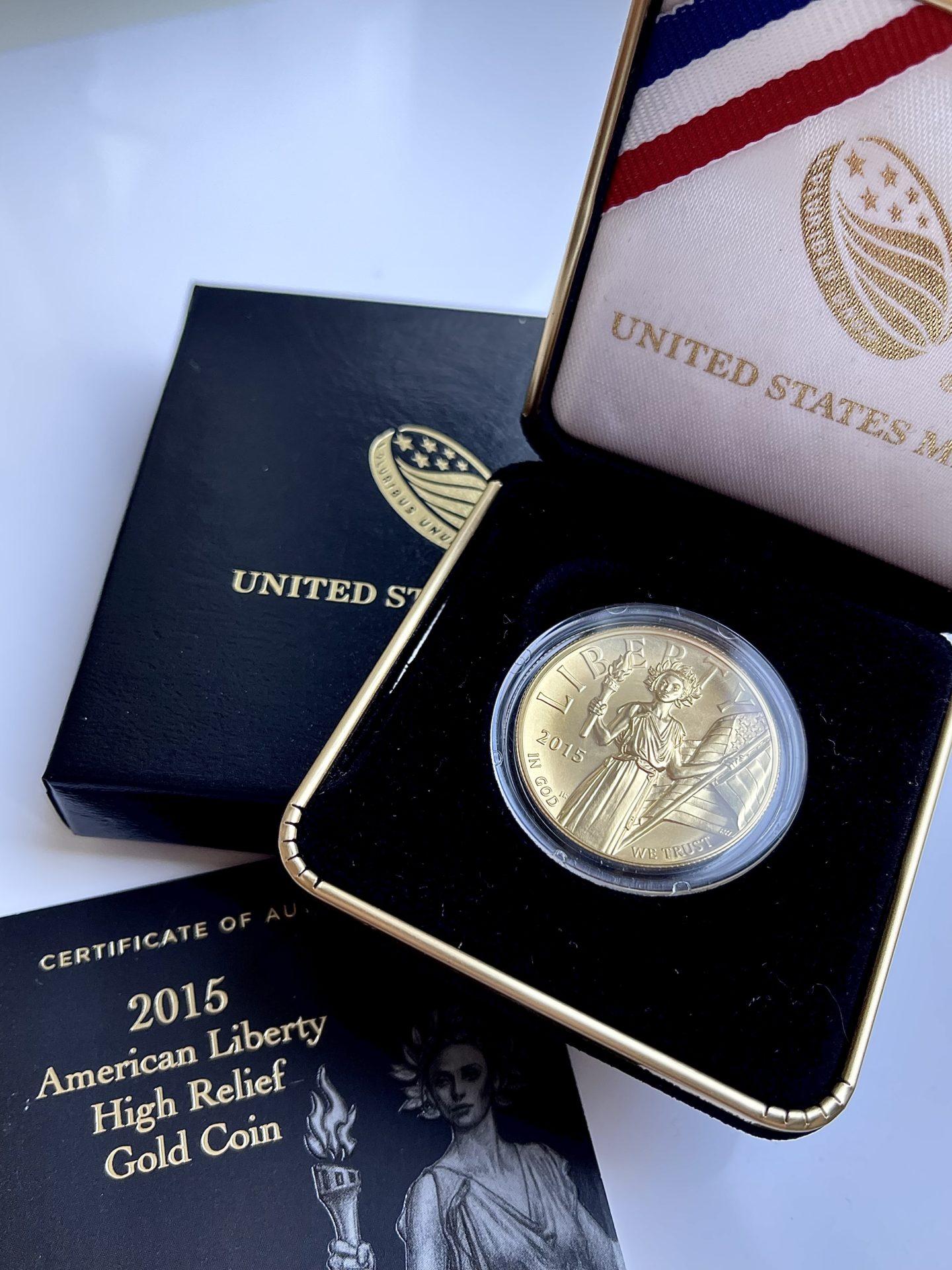USA 2015 high relief American Liberty 100-US dollar