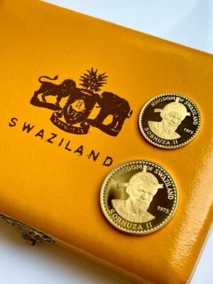 斯威士兰-1975-主权-50-和100-埃马兰格尼-gold_2 斯威士兰 1975 主权套装 50 和 100 埃马兰吉尼金币