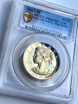 Carte Liberty Head des États-Unis, 225e anniversaire (2017), PCGS PR69 DCAM