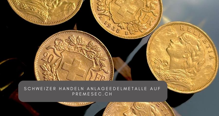 Investimenti commerciali svizzeri in metalli preziosi su PreMeSec.ch