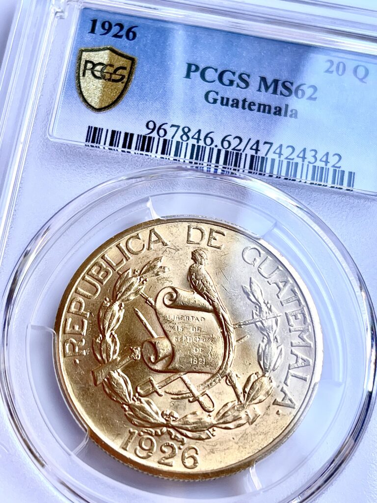 危地马拉 1926 金牌 PCGS MS62
