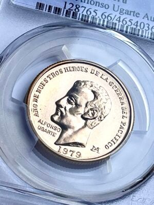 秘鲁阿方索·乌加特 50000 鞋底黄金 1979 pcgs ms66