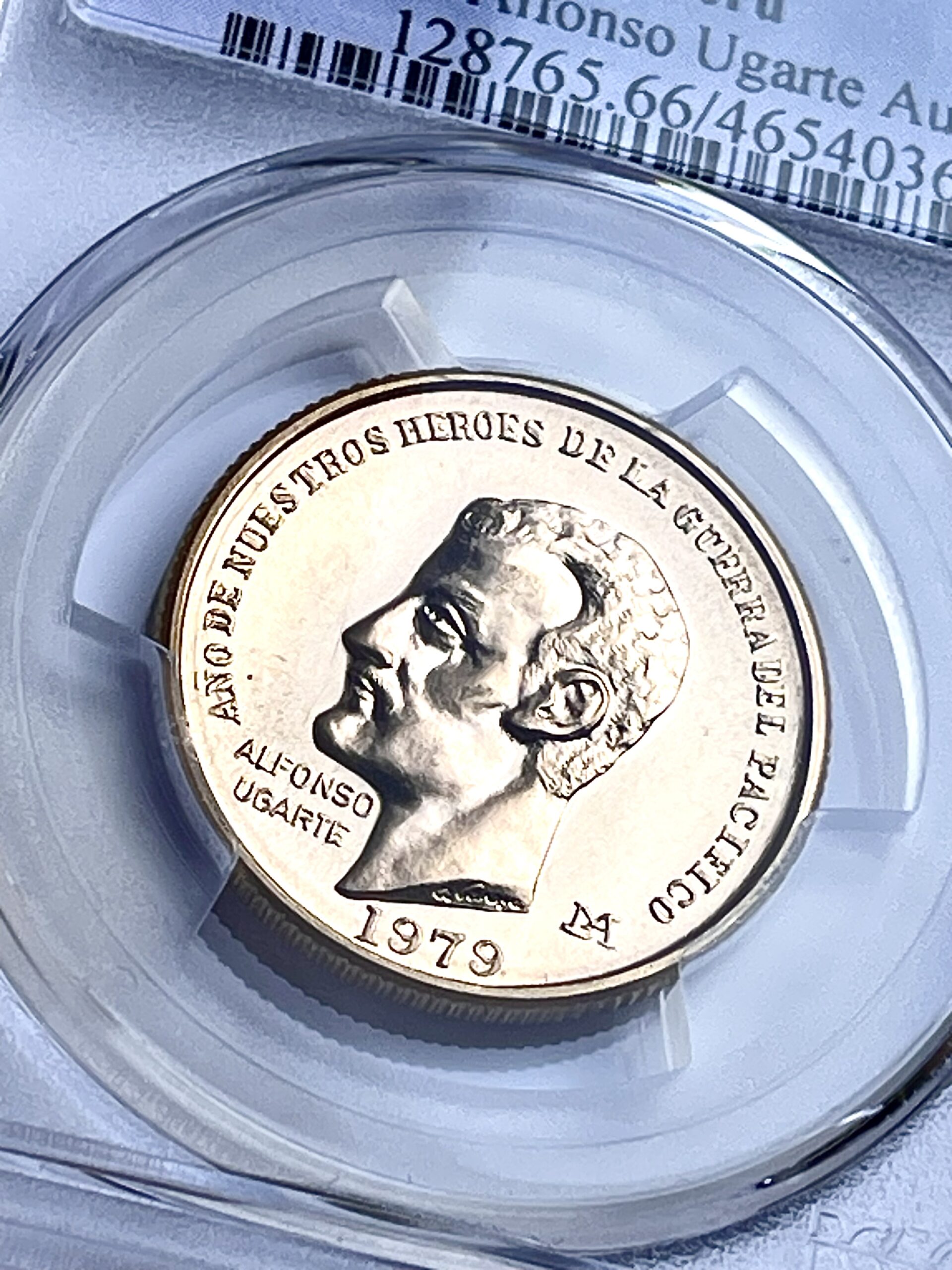 Peru Alfonso Ugarte 50000 soles oro 1979 pcgs ms66