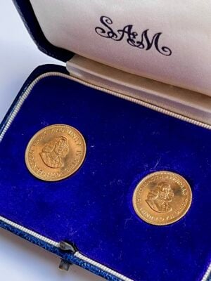 suedafrica-1961-2r-1r-rand-twin-set-proof-gold_2 South Africa 1961 2r-1r rand twin set proof gold