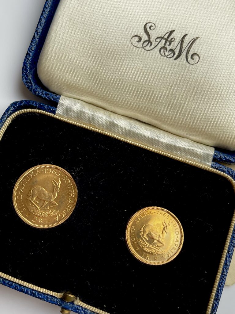 Южная Африка 1963 года, 2 рэнда 1 рэнд, двойной набор, золото в пруфе