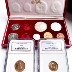 South Africa 1966 long proof set NGC graded