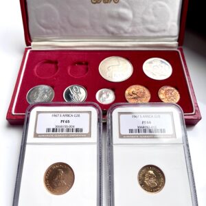 South Africa 1967 long proof set NGC graded