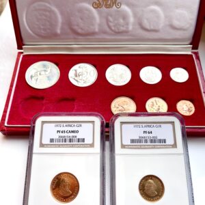 South Africa 1972 long proof set NGC graded