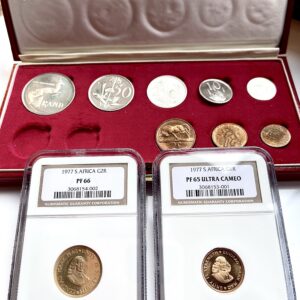 South Africa 1977 long proof set NGC graded