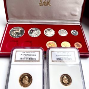 South Africa 1981 long proof set NGC graded