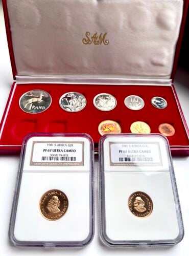 Suedafrika 1981 long proof set NGC graded