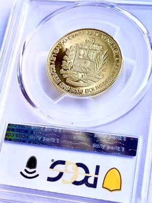 委内瑞拉-1990-5000-玻利瓦尔-paez-pcgs-pr69-dcam-48052475_3 委内瑞拉 1990 5000 玻利瓦尔 paez pcgs pr69 dcam 48052475