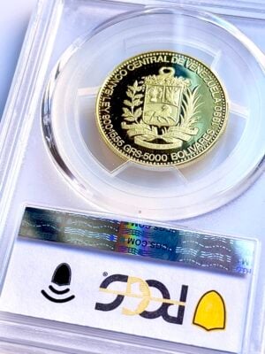 委内瑞拉-1990-5000-玻利瓦雷斯-帕埃兹-PCGS-PR69-DCAM-48052476_3 委内瑞拉 1990 5000 玻利瓦雷斯 帕埃兹 PCGS PR69 DCAM 48052476