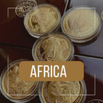 Münzen auf Afrika