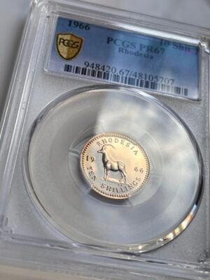 罗得西亚 1966 年 10 先令 PCGS PR67