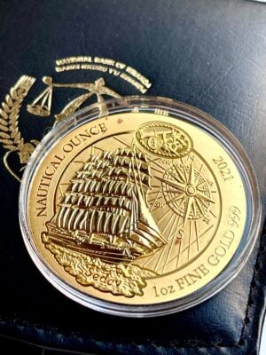 Rwanda 2021 Nautical Ounce Sedov 1oz Gold COA Case