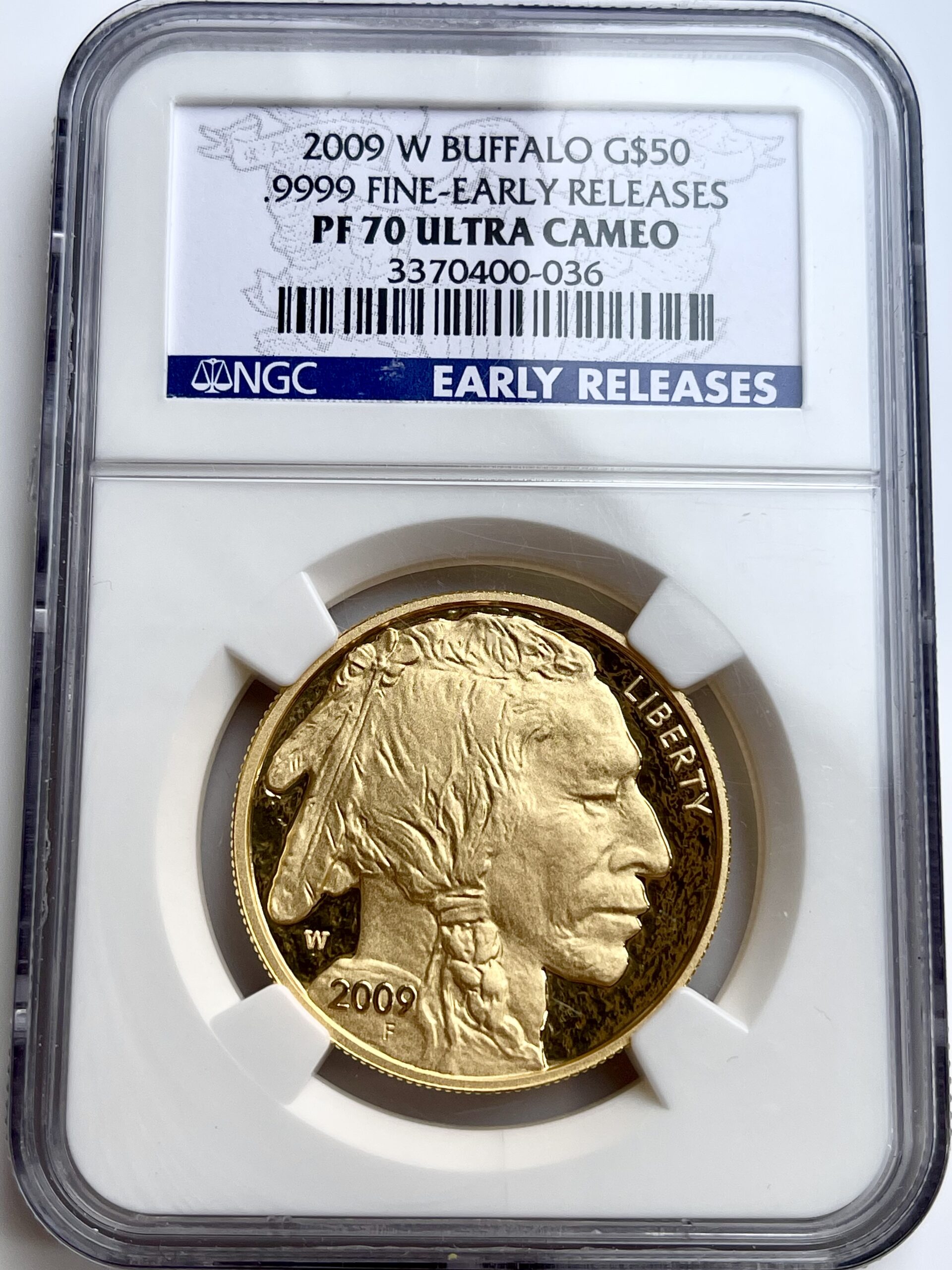 США American Buffalo Gold 2009 проба, ранние выпуски NGC PF70 UCAM