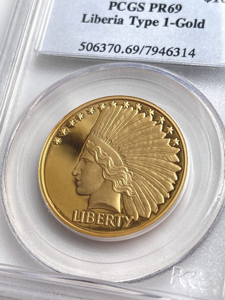 Liberia 2000 100 Dollars Liberty PCGS PR69