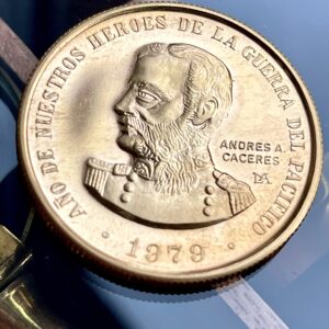 Peru Andres Caceres 100000 Soles Gold 1979