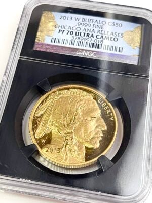 美国 American Buffalo Gold 2013 芝加哥 ANA 发布精制 NGC PF70 UCAM
