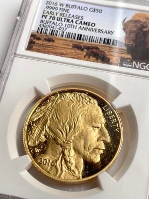 美国 American Buffalo Gold 2016 精制 10周年纪念提前发布 NGC PF70 UCAM