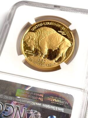 美国-美国-布法罗-黄金-2016-证明-10周年-早期-发布-NGC-PF70-ucam_2 美国 American Buffalo Gold 2016 精制 10周年纪念提前发布 NGC PF70 UCAM