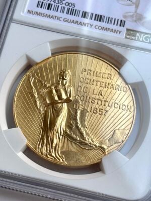 墨西哥 1957 年宪法百年纪念 NGC MS67