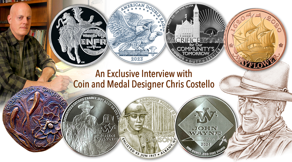 Una entrevista exclusiva con el diseñador de monedas y medallas Chris Costello