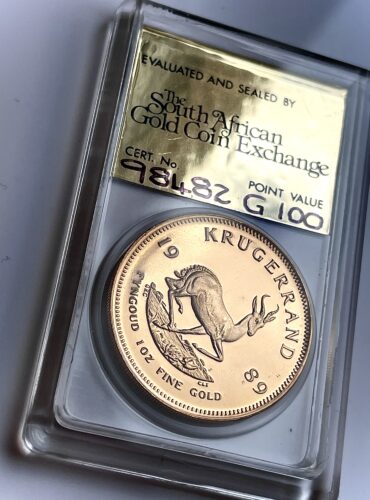 Kruegerrand 1989 GRC SAGCE POV 100 Gold Proof
