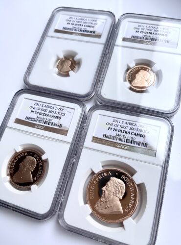 Krugerrand Proof Set 2011 one of first 300 NGC PF70 UCAM