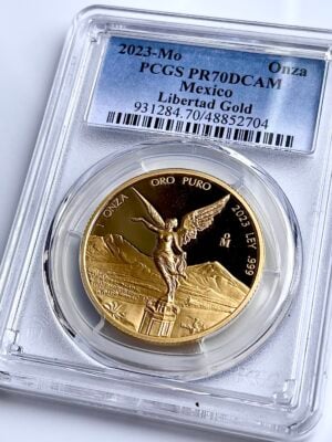 墨西哥2023年自由1盎司金质精制PCGS PR70 DCAM