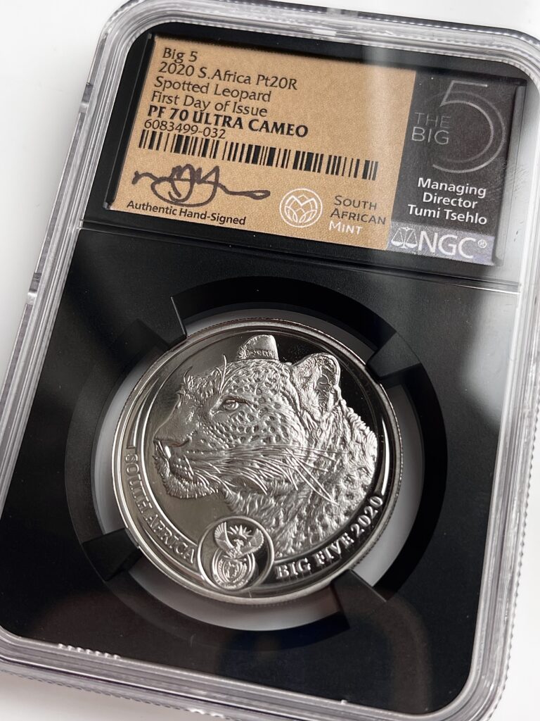 Big Five 2020 豹纹套装精制币 NGC PF70 UCAM 首日发行