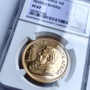 Krugerrand 1968 Frosted Reverse 1oz Gold Proof NGC PF67
