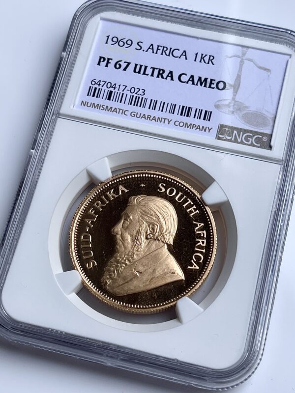 Kruegerrand 1969 1oz Gold Proof NGC PF67 UCAM-023