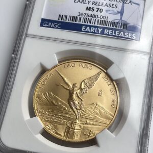 Mexico 2012 Libertad 1oz Gold Early Releases NGC MS70