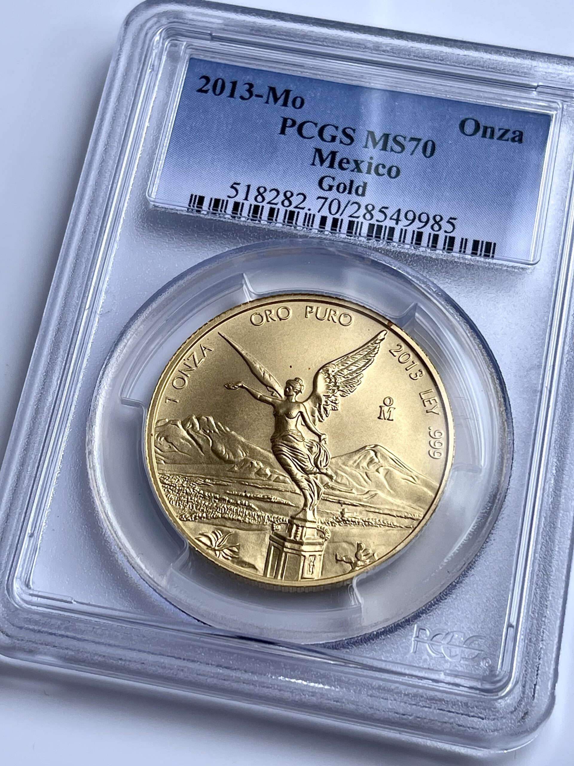 Мексика Золотая монета Либертад 2013 г. 1 унция PCGS MS70