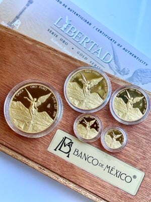 México 2016 Libertad Gold Proof Set COA-19oz