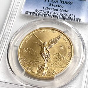Мексика 2021 Либертад, золото, 1 унция, PCGS MS69
