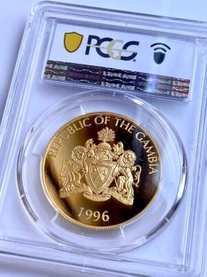 冈比亚-1996-200-Dalasis-Loewe-PCGS-PR69-dcam_2 冈比亚 1996 200 Dalasis Loewe PCGS PR69 DCAM