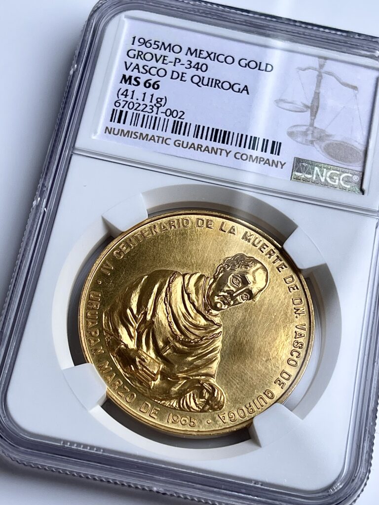 Mexiko 1965 Vasco de Quiroga Gold NGC MS66